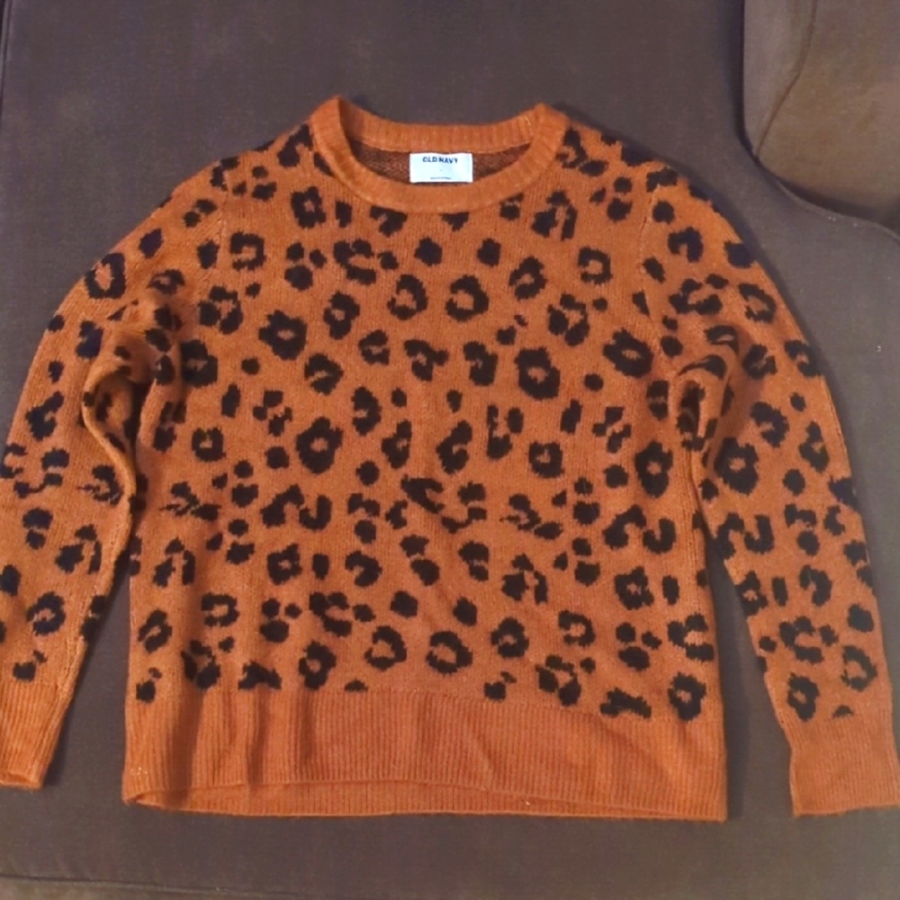 Old Navy Animal Print Knit Sweater